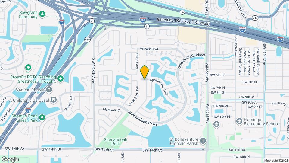 801 Amherst Ave Map and Location Details