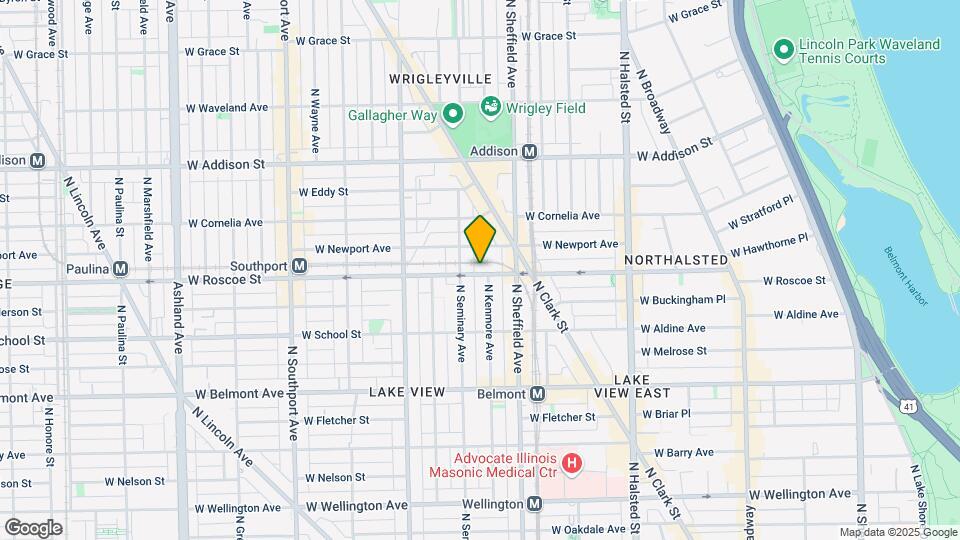 1038 W Roscoe St, Unit 3 Map and Location Details
