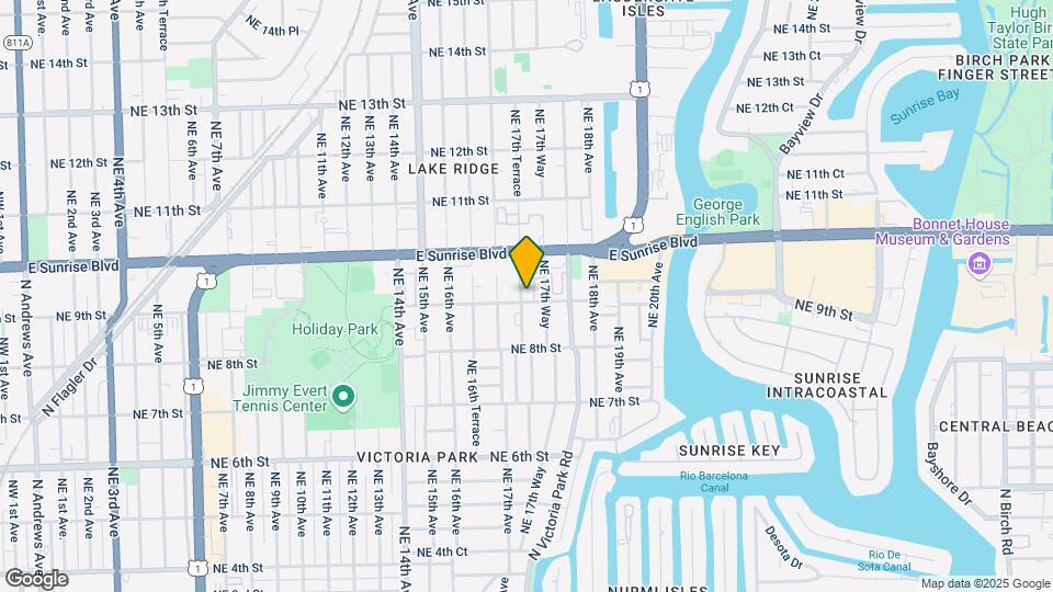 904 NE 17th Terrace, Unit 2 Map and Location Details