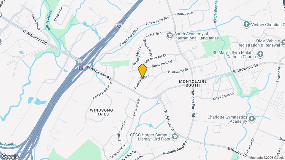 609 Fawnbrook Ln Map and Location Details