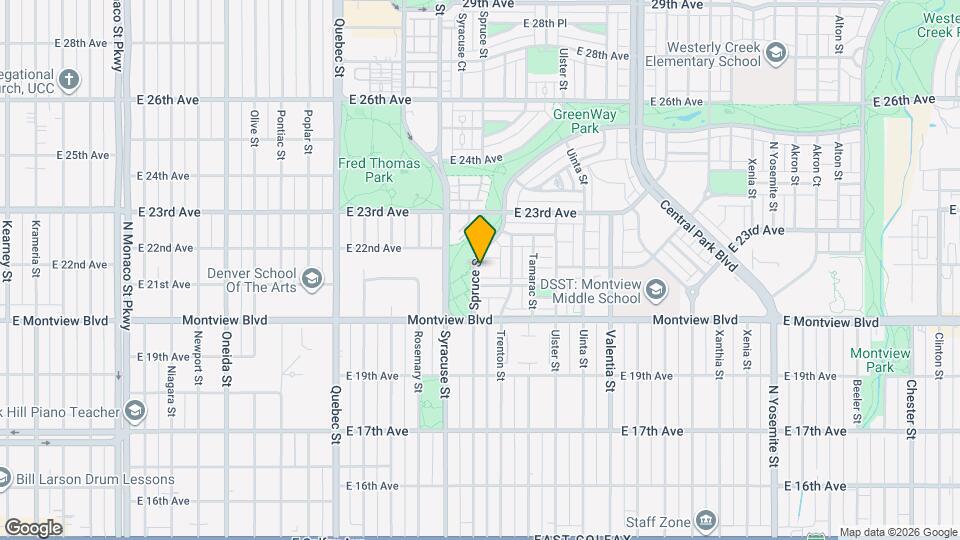 2136 Spruce St Map and Location Details