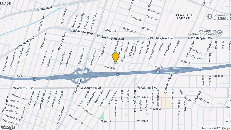 2208 S Harcourt Ave Map and Location Details