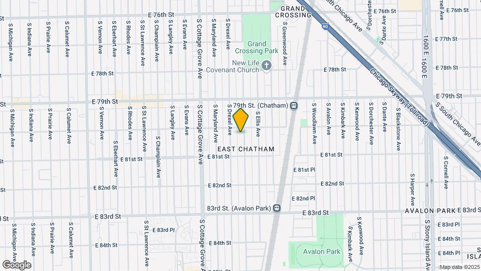 8014 S Ingleside Ave Map and Location Details