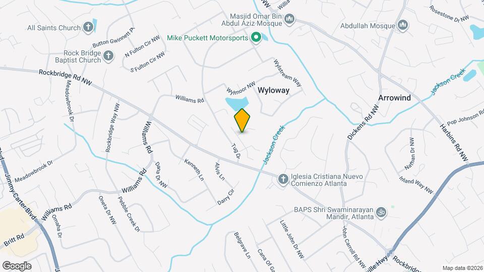 5684 Jackson Knoll Trace NW Mapa y Detalles de la Ubicación