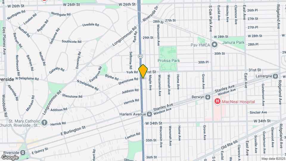 3125-3129 S Harlem Ave Map and Location Details