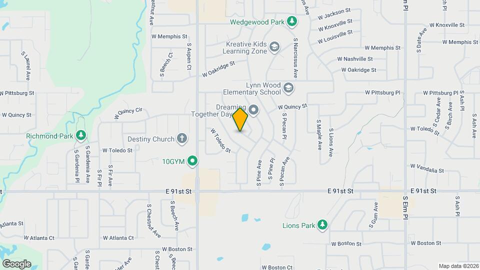 1660 S Redbud Pl Map and Location Details