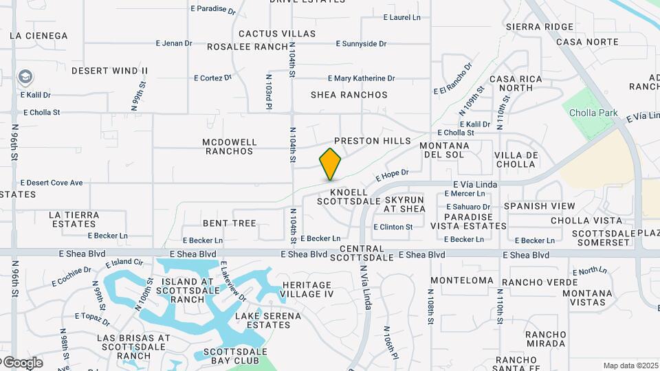 10500 E Mercer Ln Map and Location Details