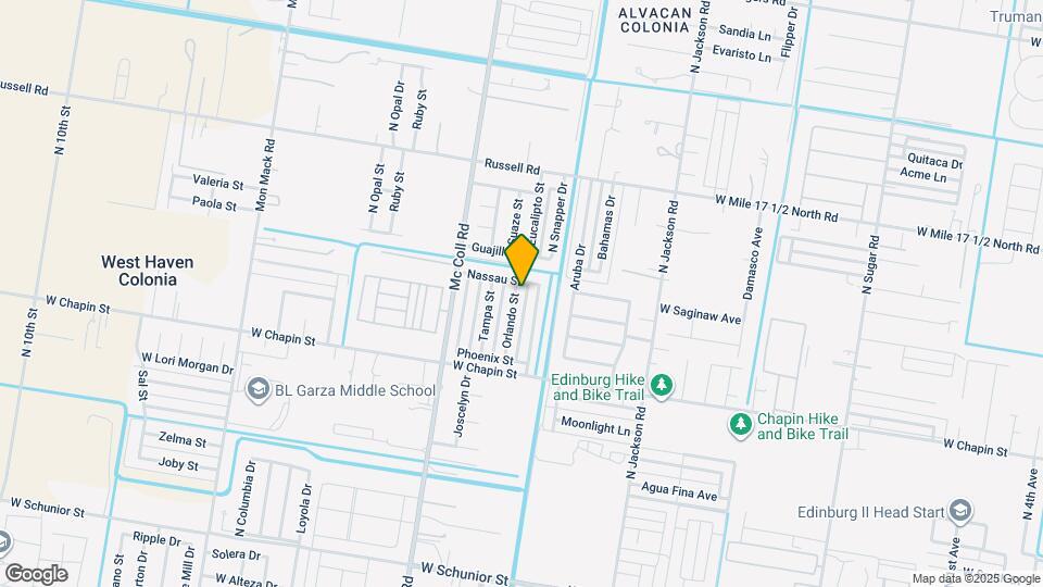 1702 Orlando St Map and Location Details
