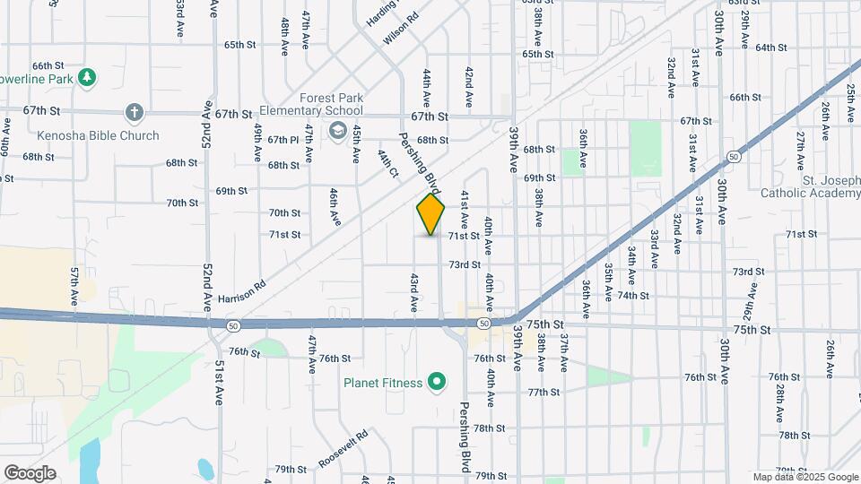 7102 Pershing Blvd Map and Location Details