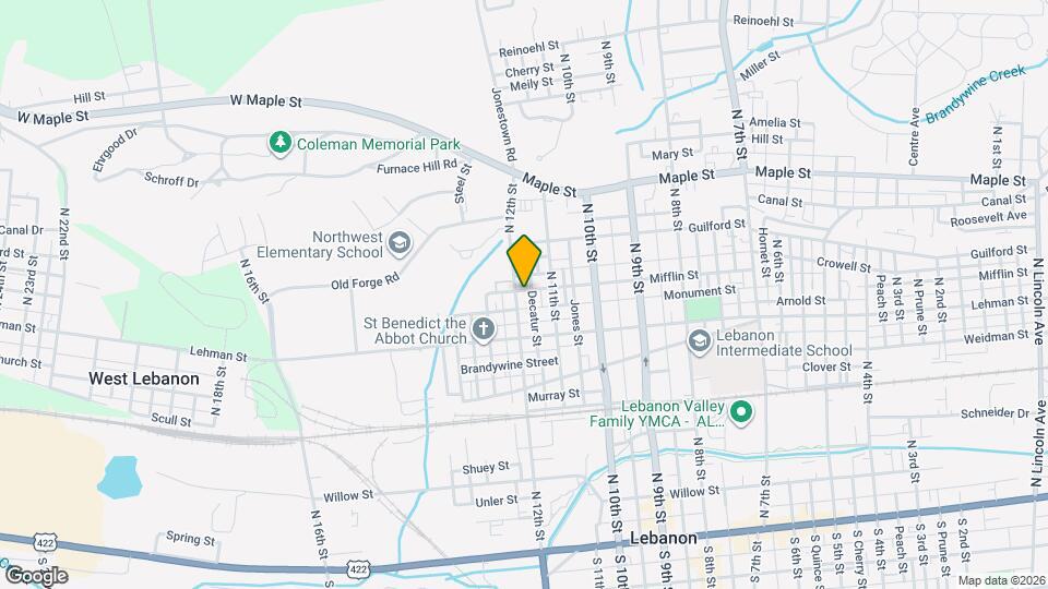 1134 Mifflin St Map and Location Details