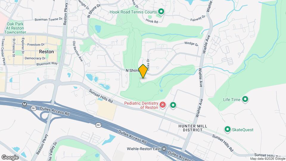 1823 N Shore Ct Map and Location Details