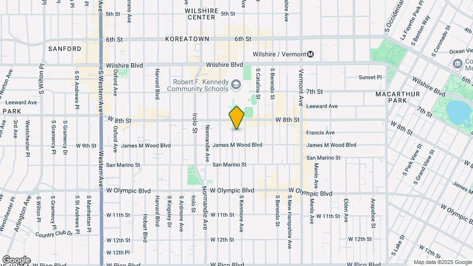 832 S Fedora St Mapa y Detalles de la Ubicación