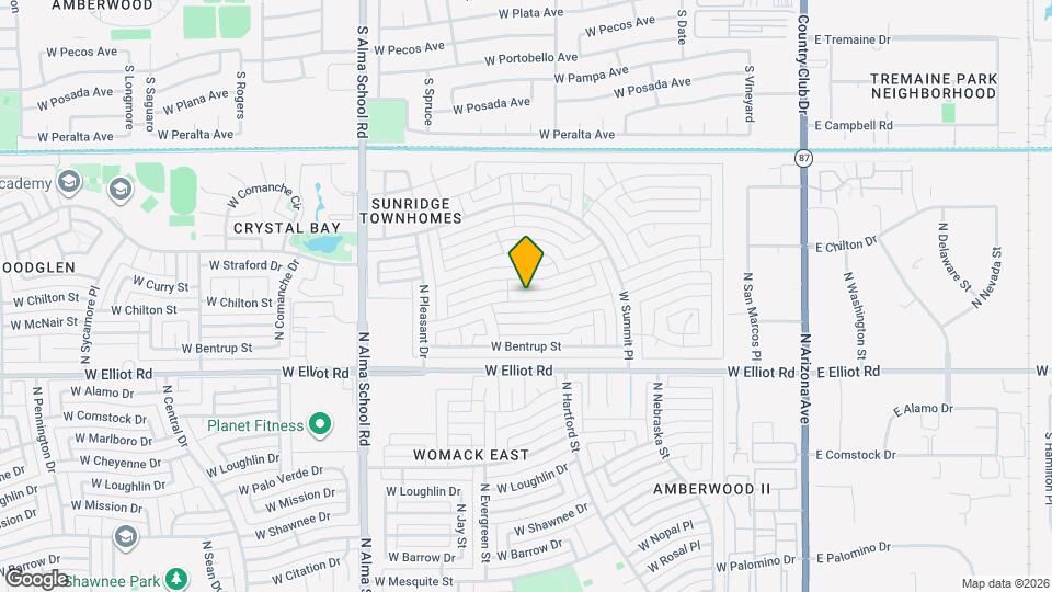 624 W McNair St Map and Location Details