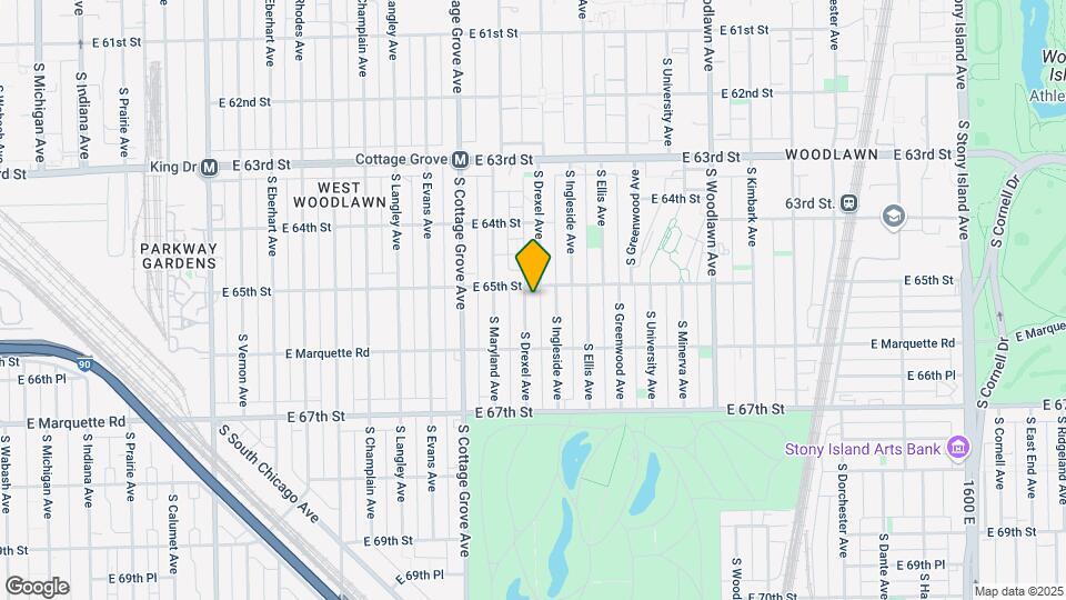 6511 S Drexel Ave Map and Location Details