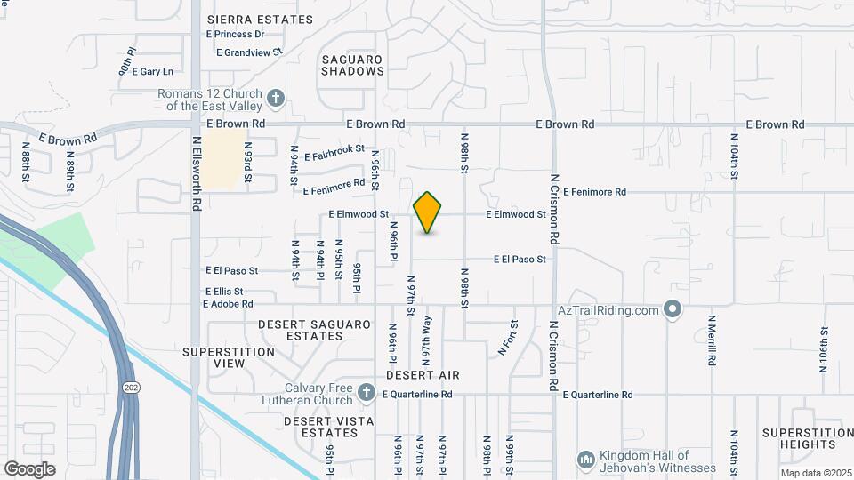 926 N 97th Way Map and Location Details