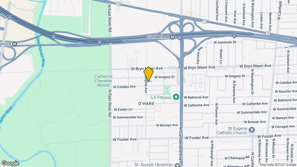 8554 W Catalpa Ave Map and Location Details