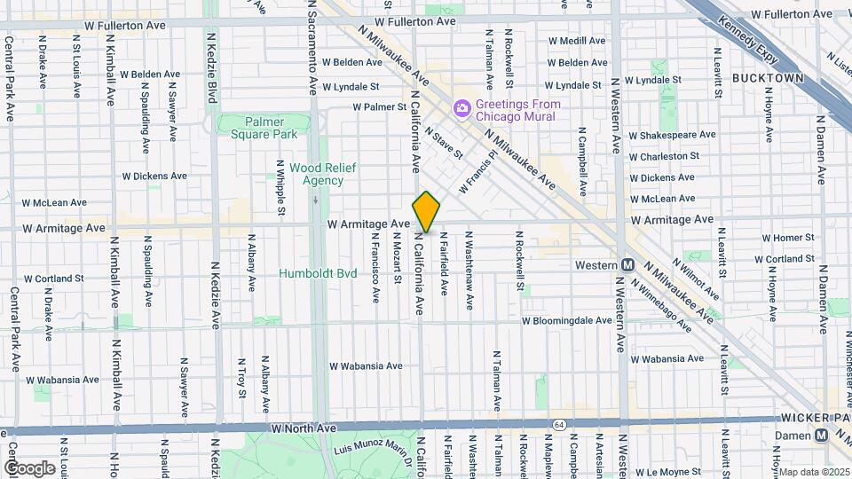 1943 N California Ave Mapa y Detalles de la Ubicación