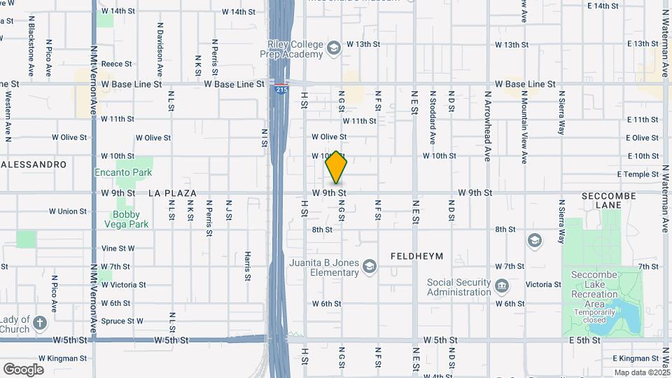 708 W 9th St Map and Location Details