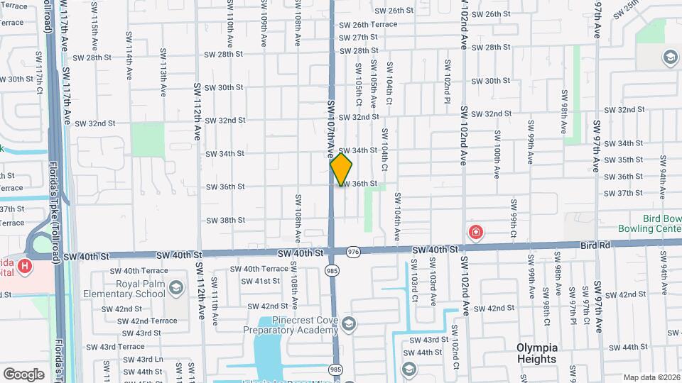 3610 SW 106th Ave Mapa y Detalles de la Ubicación