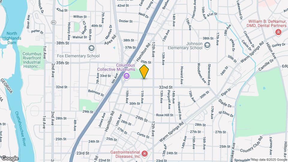 1102 33rd St Map and Location Details