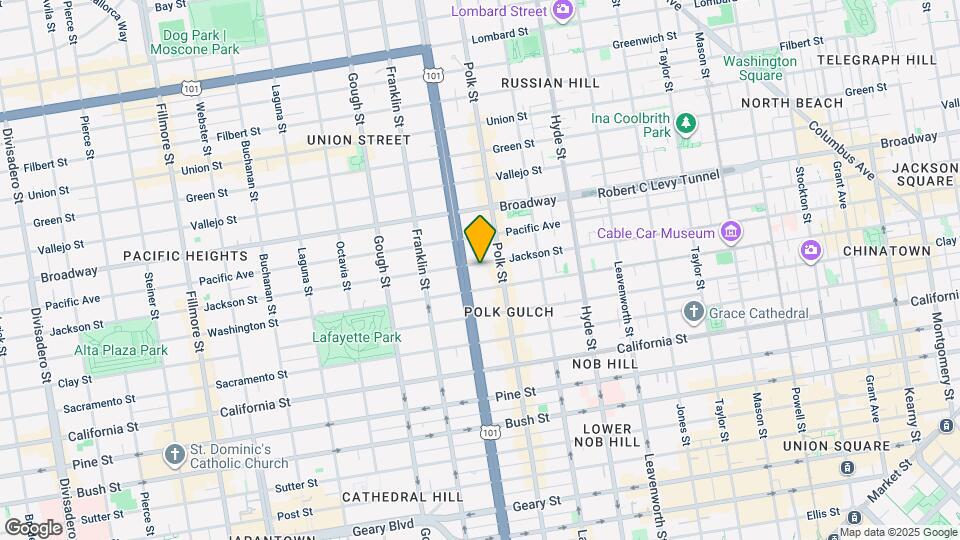 1659 Jackson St Map and Location Details