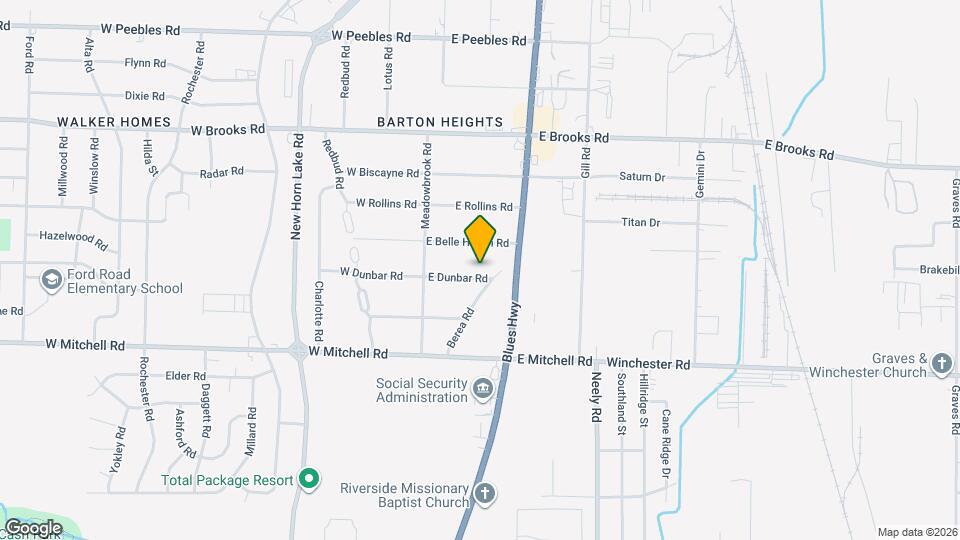 76 E Dunbar Rd Map and Location Details