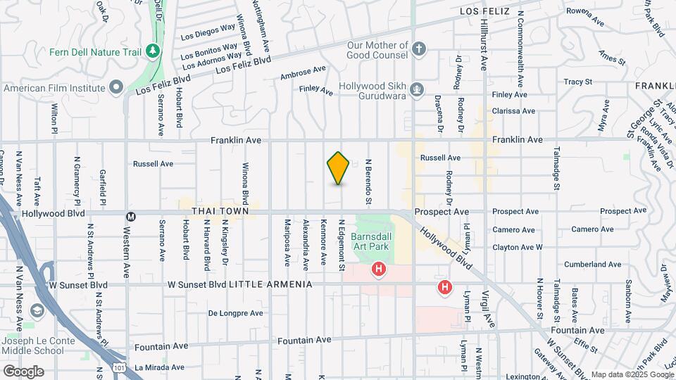 1737-1739 N Edgemont St Map and Location Details