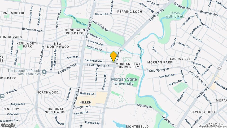 1664 E Cold Spring Ln Map and Location Details