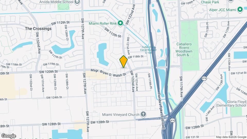 11938 SW 122nd Ct Map and Location Details