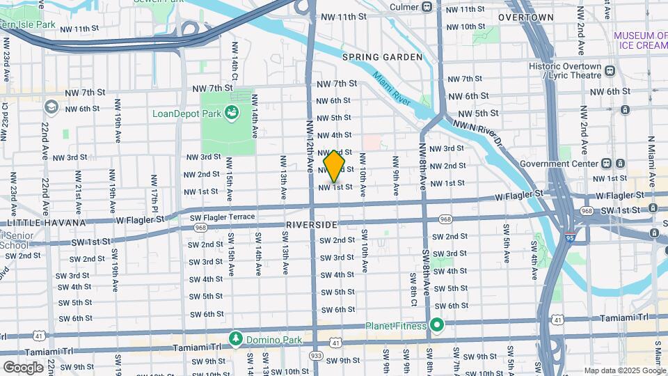1110 NW 1st St Map and Location Details
