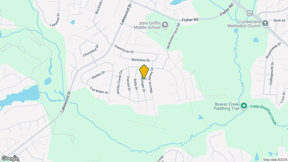 2827 Beringer Dr Map and Location Details