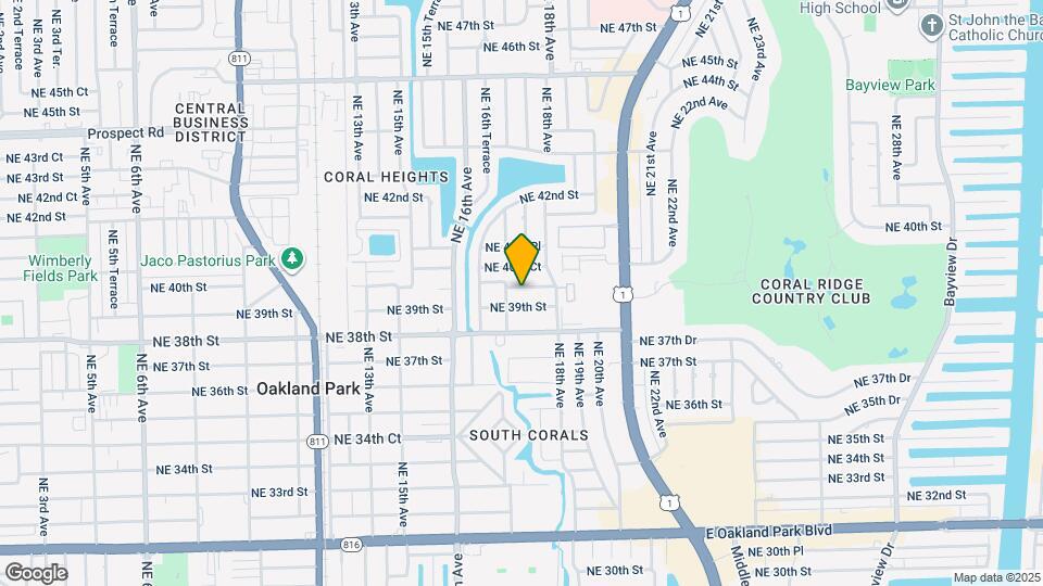 1728 NE 40th St Map and Location Details