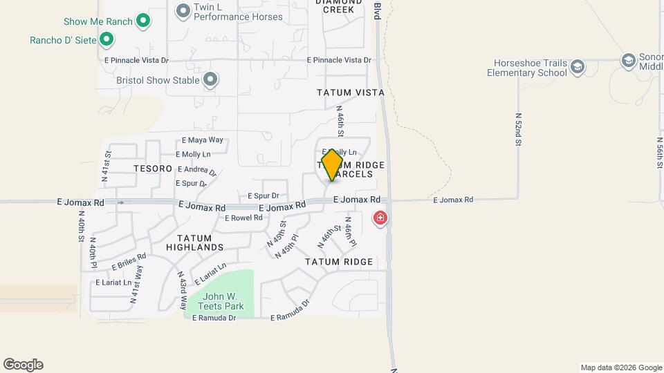 26619 N 46th Pl Map and Location Details