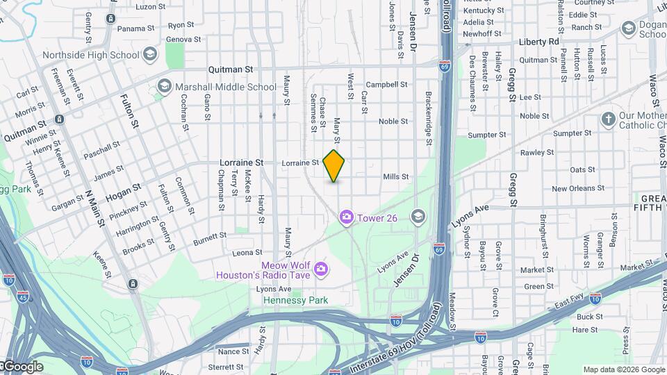 1715 Mary St Map and Location Details