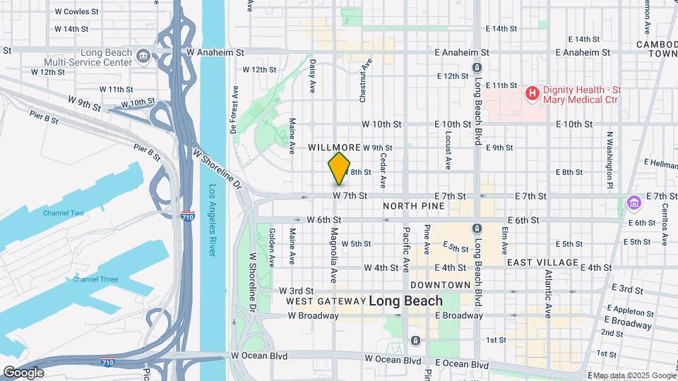 710 Magnolia Ave Map and Location Details