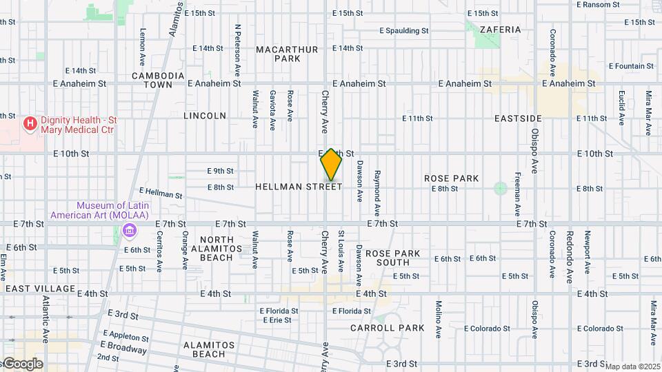 800 Cherry Ave Mapa y Detalles de la Ubicación
