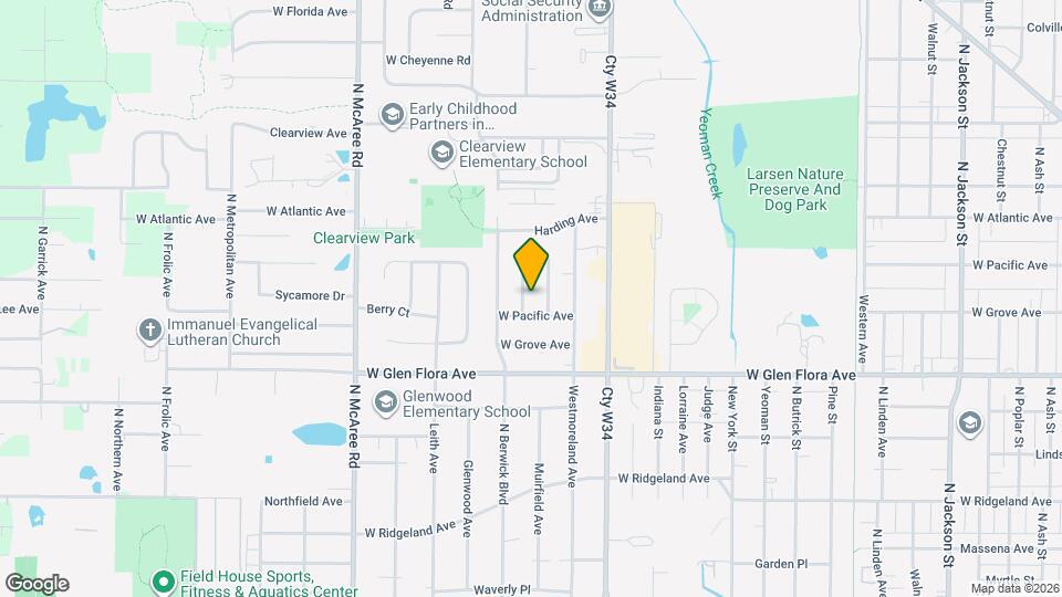 1409 Muirfield Ave Map and Location Details