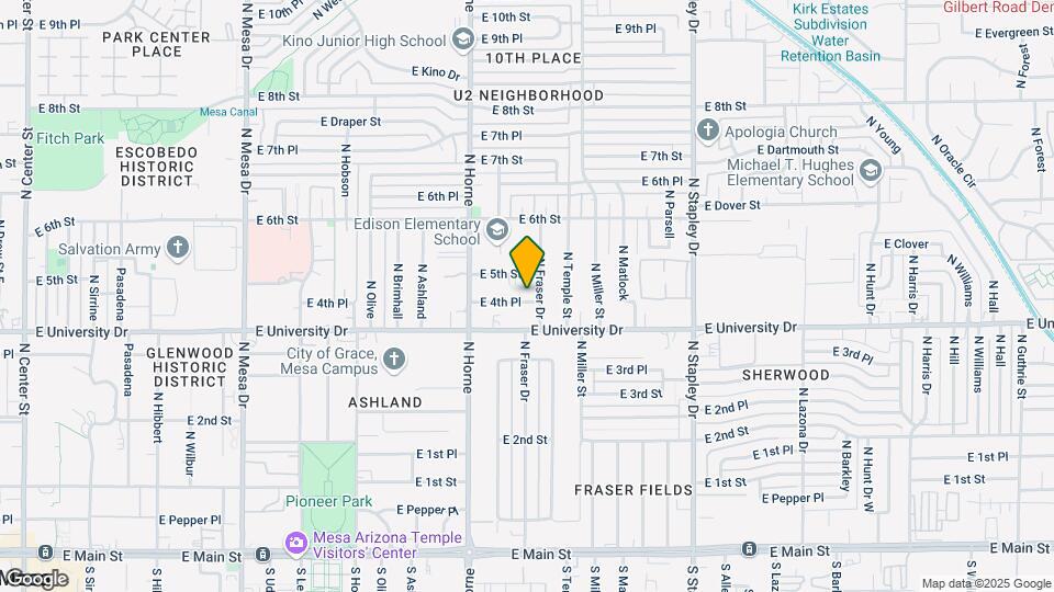 902 E 4th Pl Map and Location Details