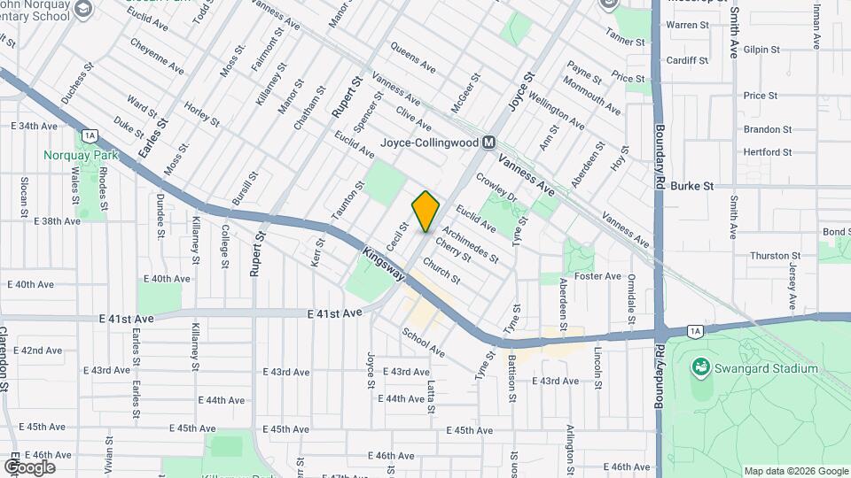 5399 Joyce St Map and Location Details