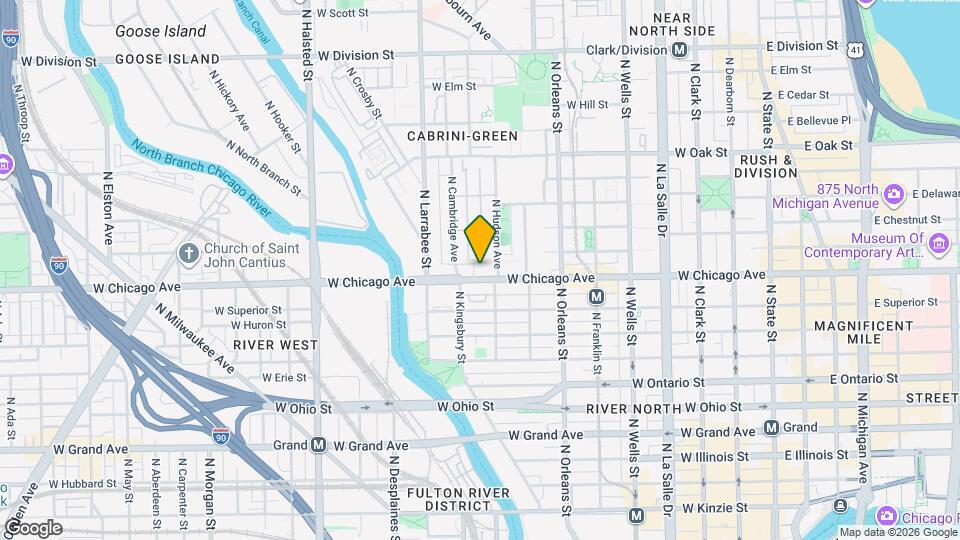 454 W Chicago Ave Map and Location Details