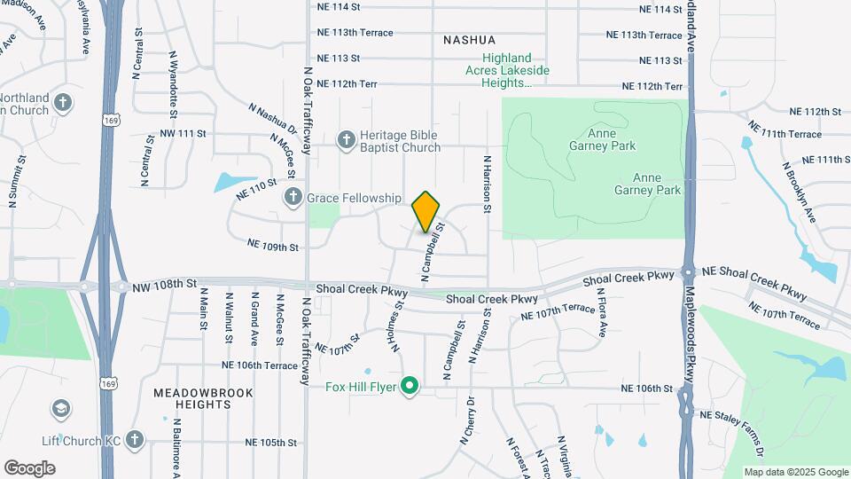 10824 N Campbell St Map and Location Details