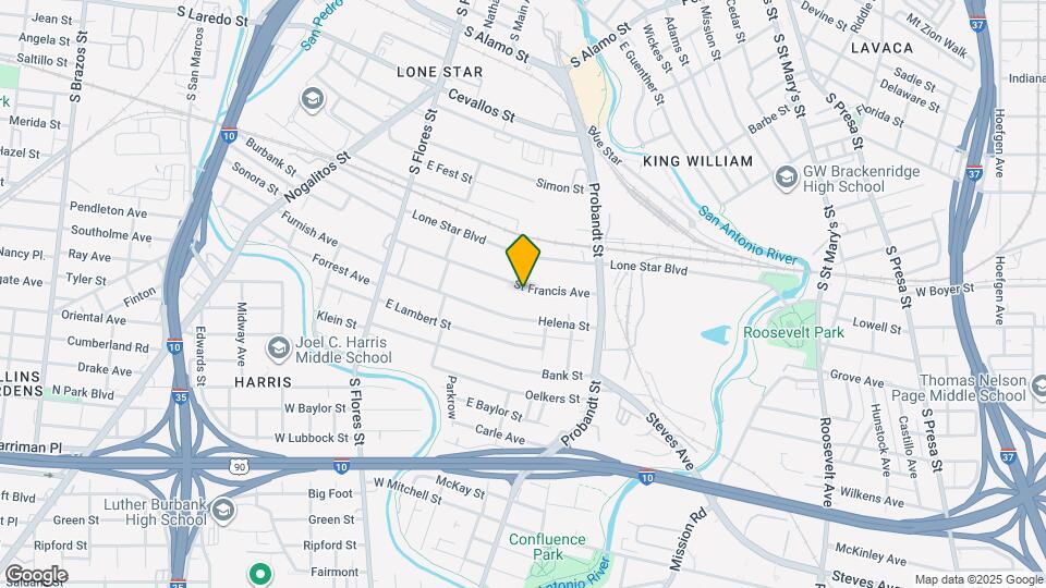 312 St Francis Ave Map and Location Details