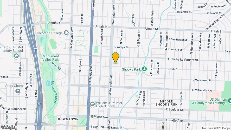809 N Wahsatch Ave Map and Location Details