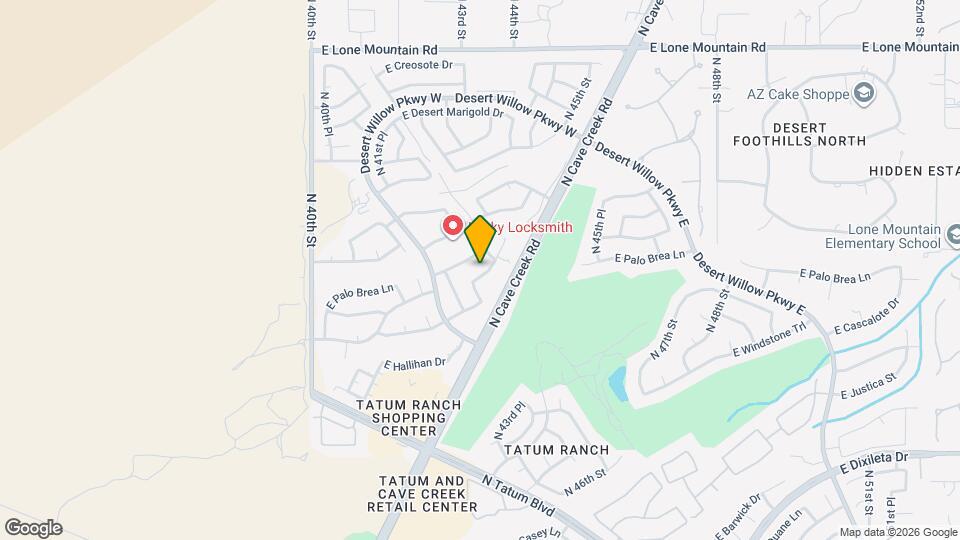 4318 E Milton Dr Map and Location Details