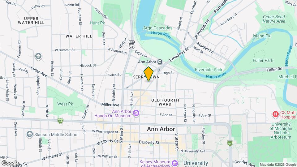 521 Detroit St, Unit 4 Map and Location Details