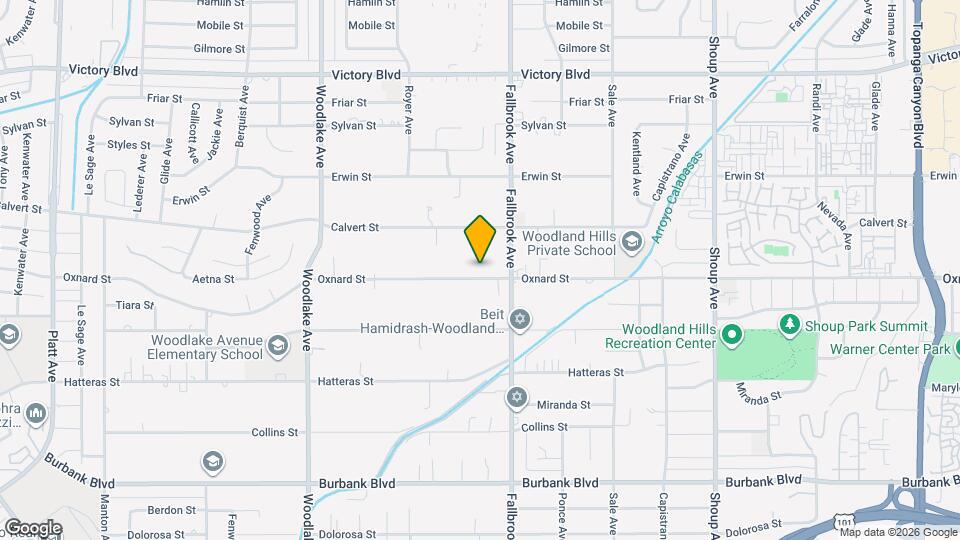 22839 Oxnard St Map and Location Details