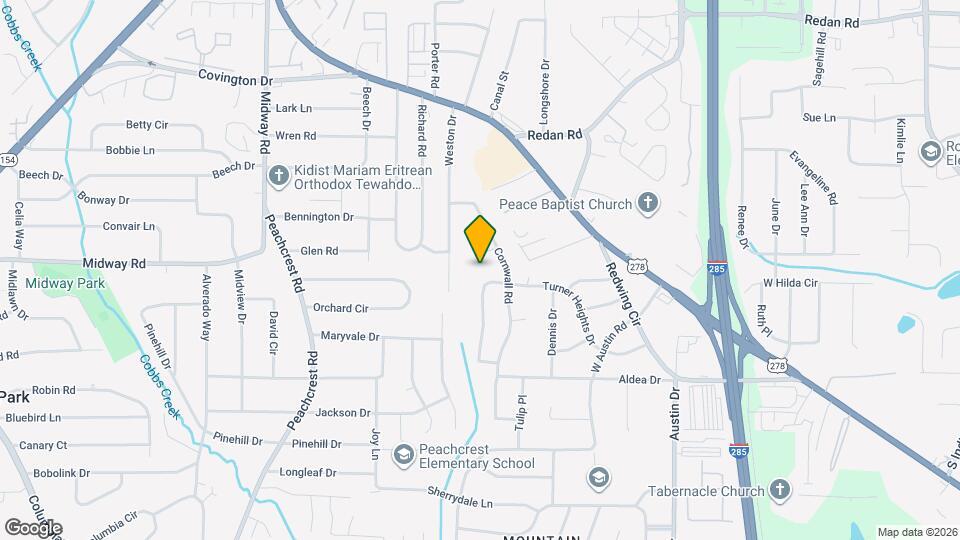 3602 Turner Heights Dr Mapa y Detalles de la Ubicación