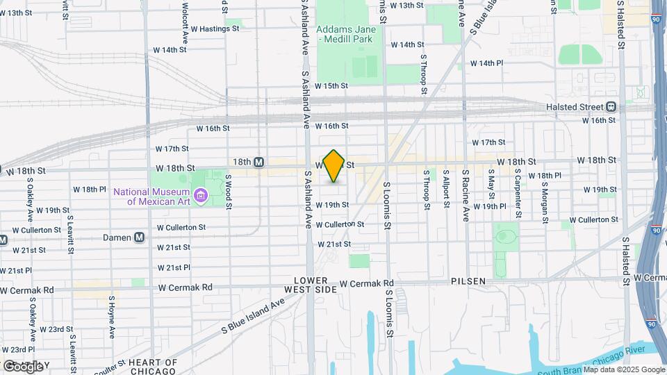 1521 W 18th Pl Mapa y Detalles de la Ubicación