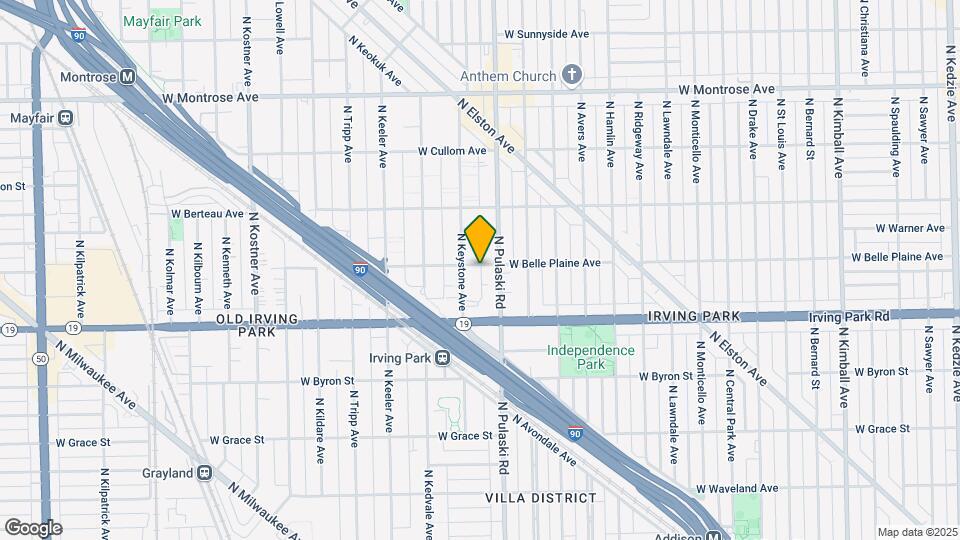 4021 W Belle Plaine Ave Mapa y Detalles de la Ubicación