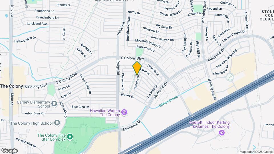 6121 Apache Dr Map and Location Details
